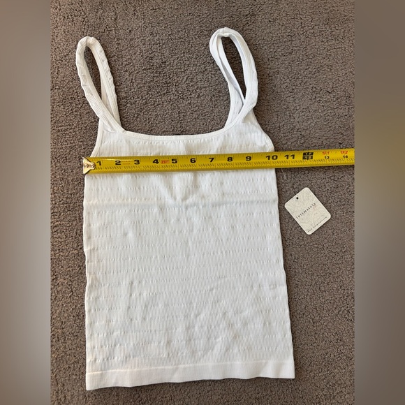 Free People NWT Square One Seamless Cami | Square Neck Stretch Crop Top | XS/S - Picture 8 of 12